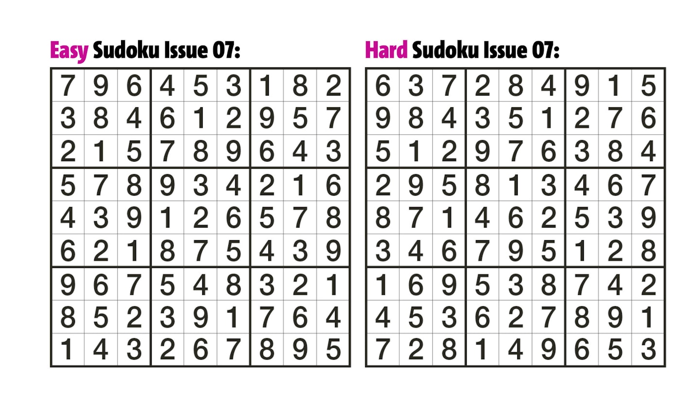 Sudoku Answers Issue 07