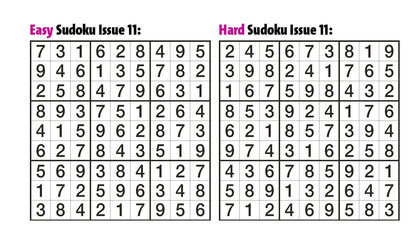 Sudoku Answers Issue 11