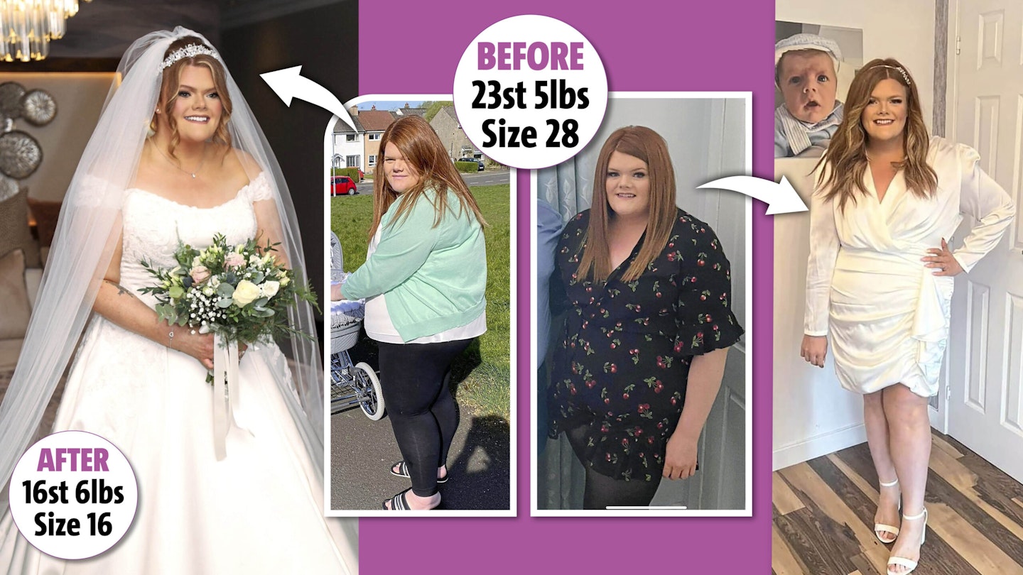 ‘I lost 7st for my big day’
