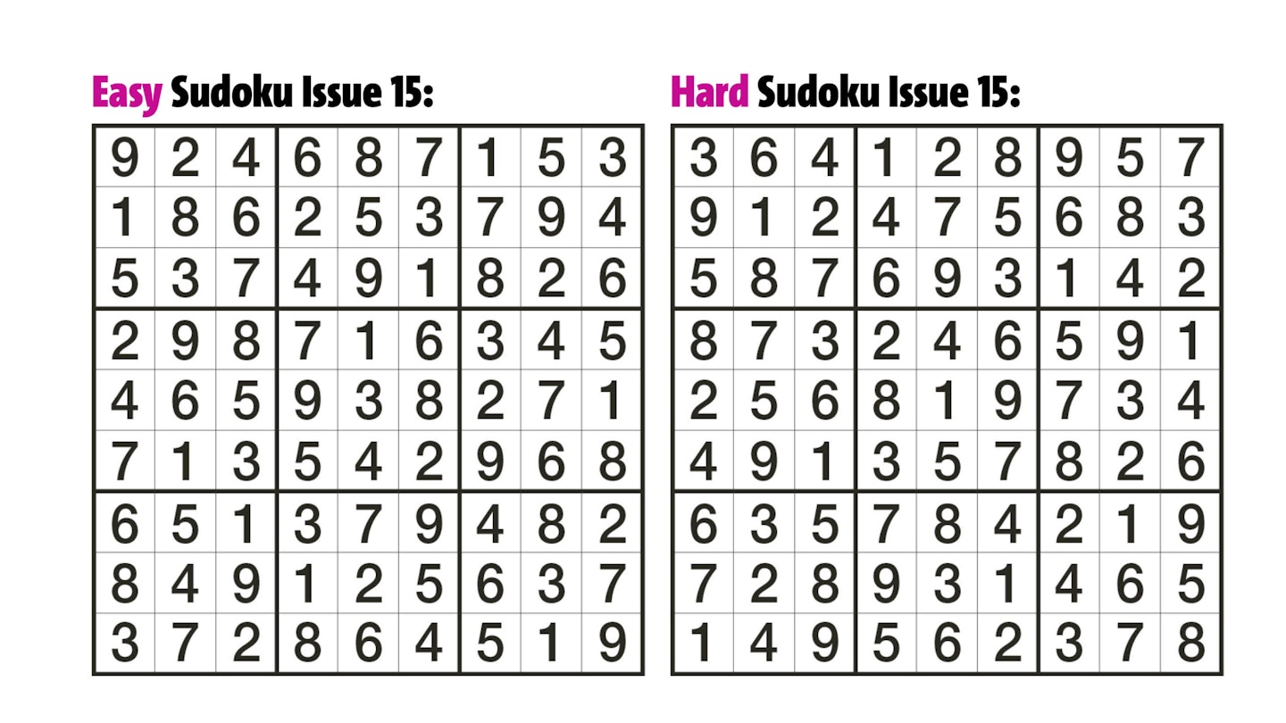 Sudoku Answers Issue 15
