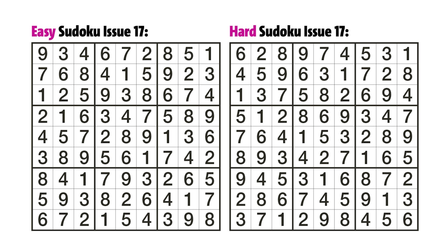 Sudoku Answers Issue 17