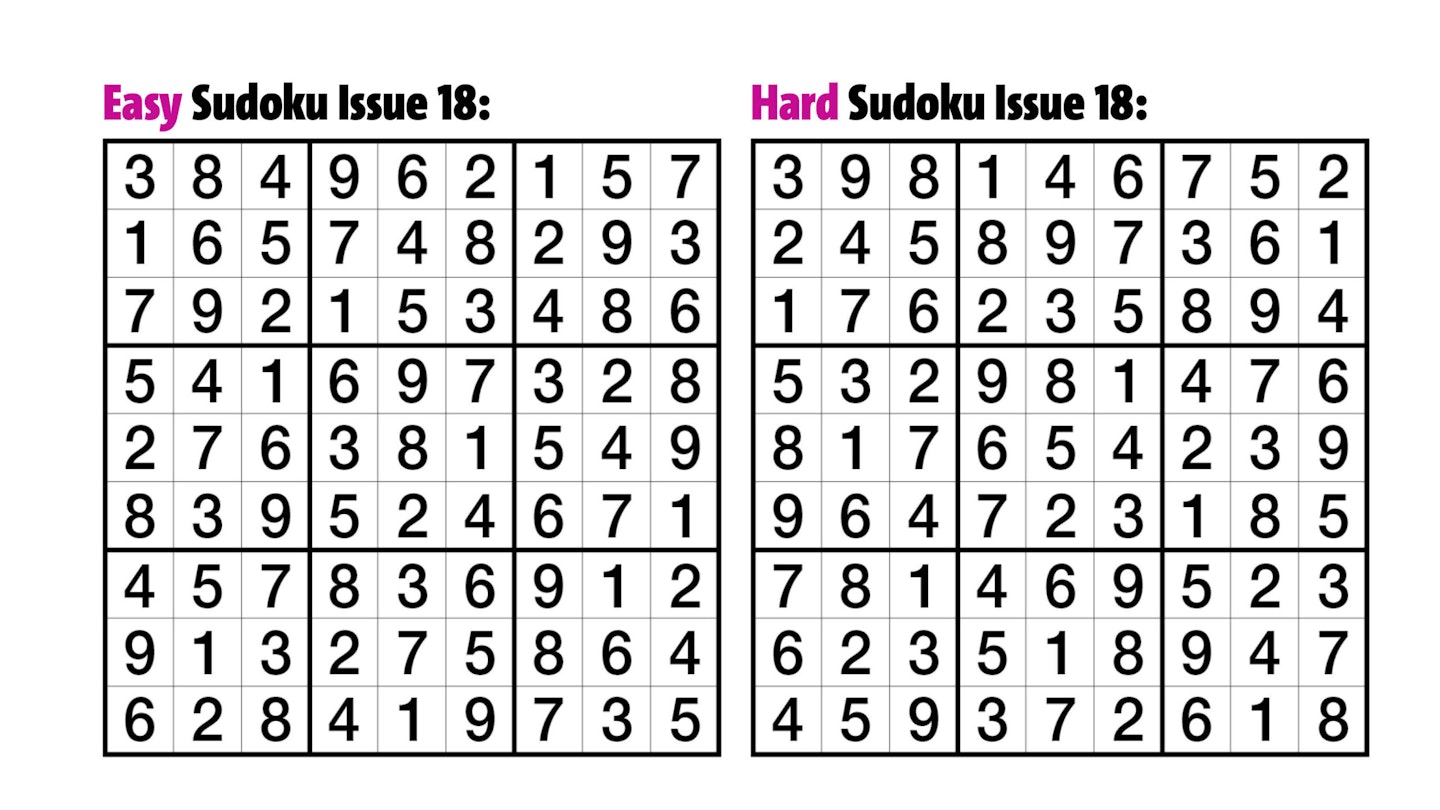 Sudoku Answers Issue 18
