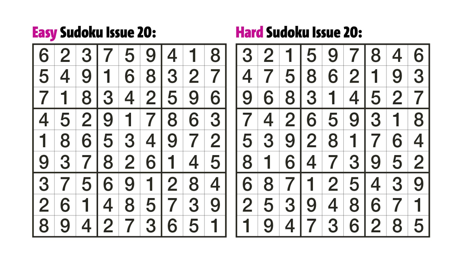 Sudoku Answers Issue 20