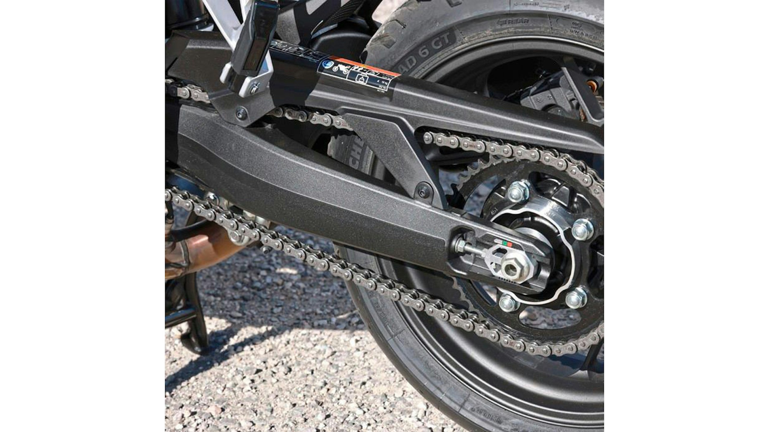 Longer swingarm boosts stability