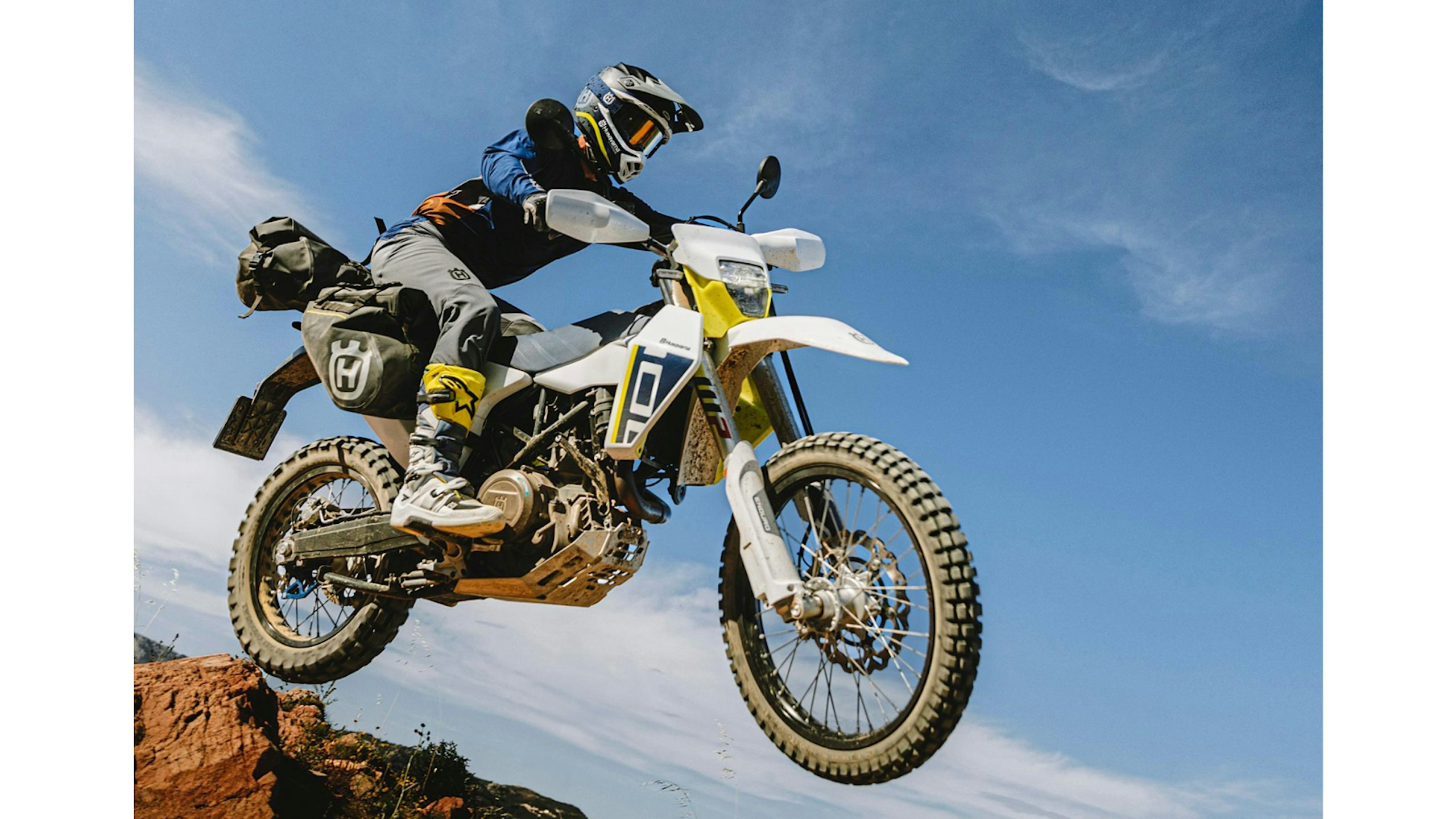 Want a KTM 690 but don’t like orange? Get a Husky instead