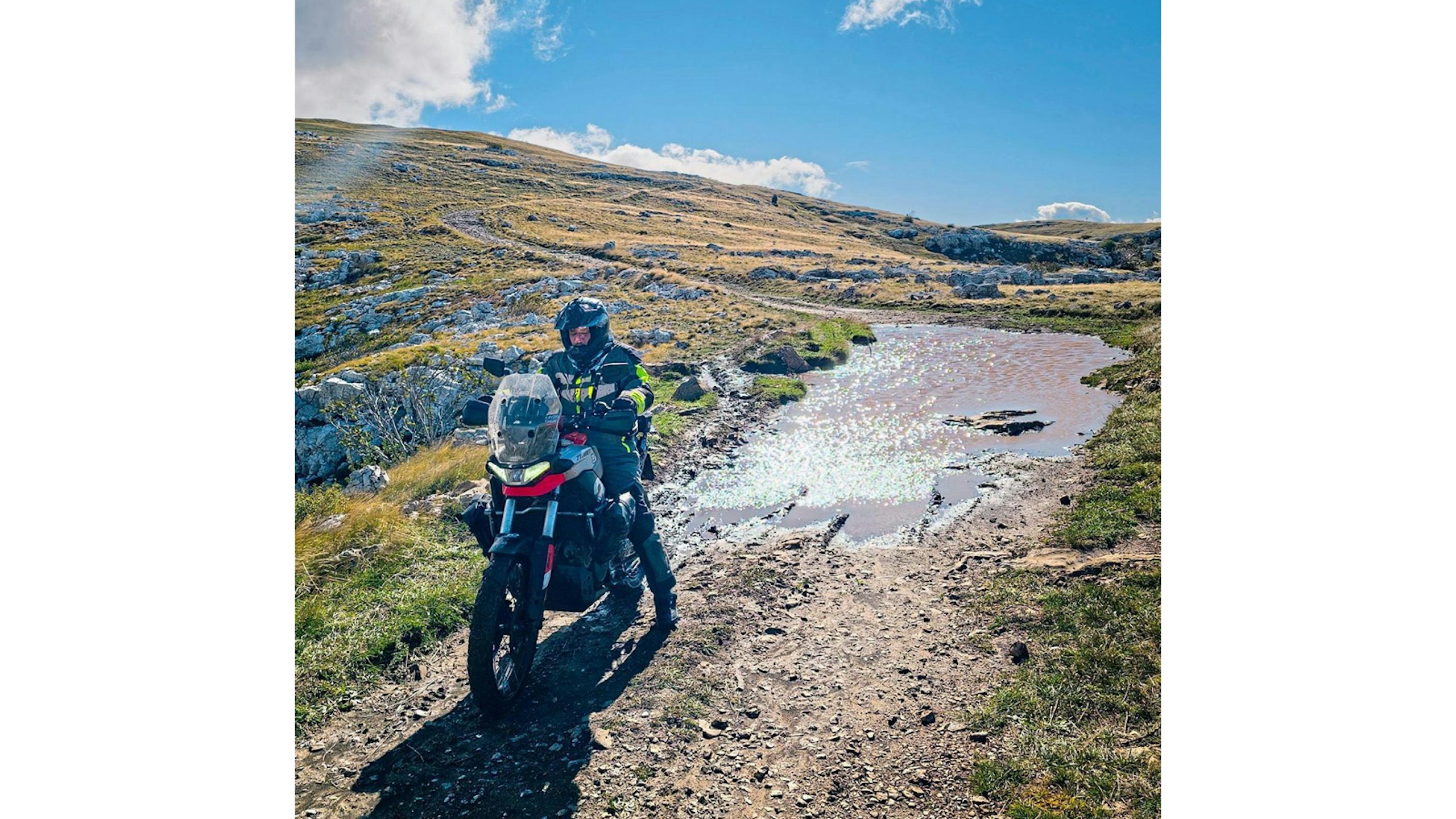When it’s your first off-road trip, detour round the water