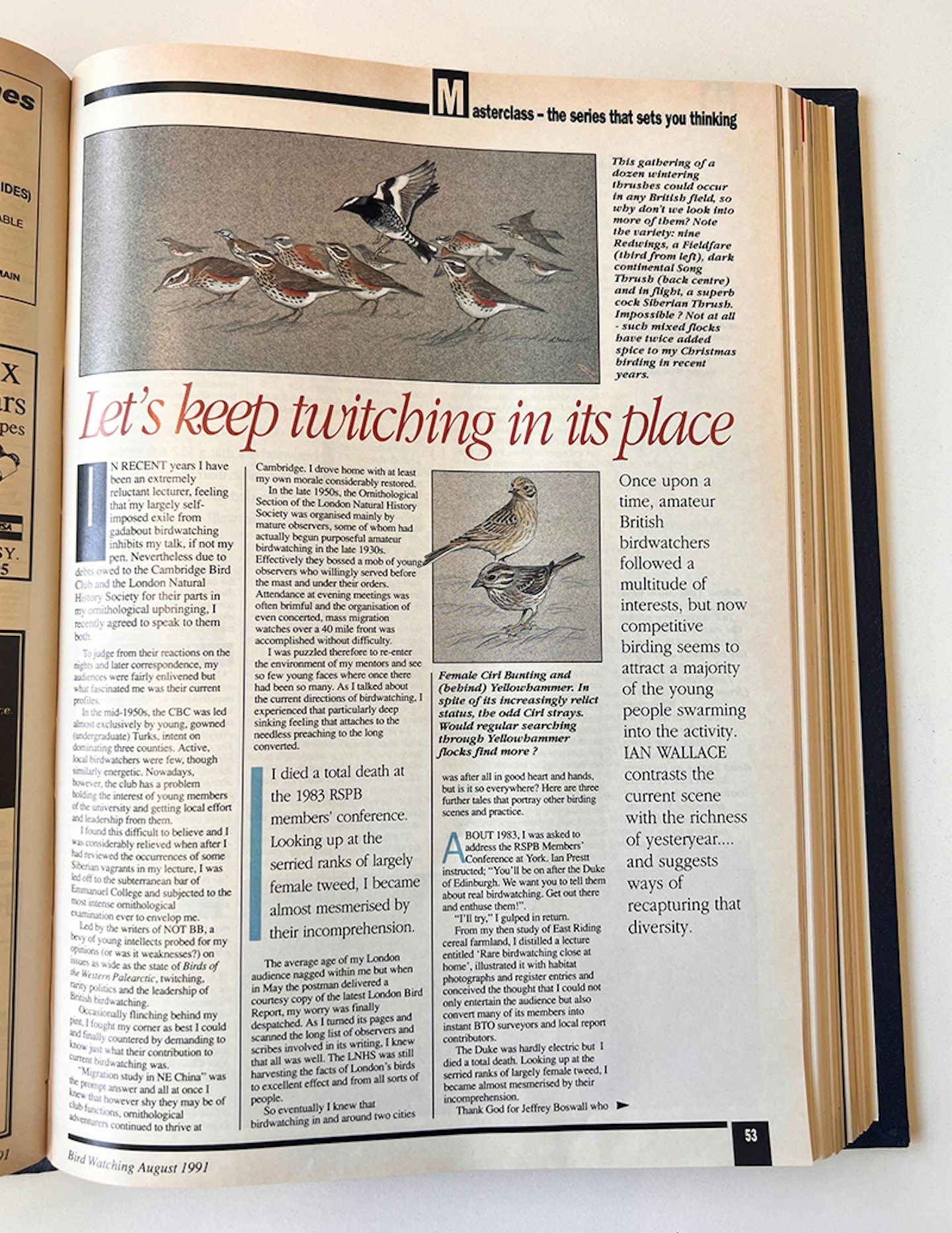 Ian Wallace’s Birding Masterclass – Part 63 | Features | Bird Watching