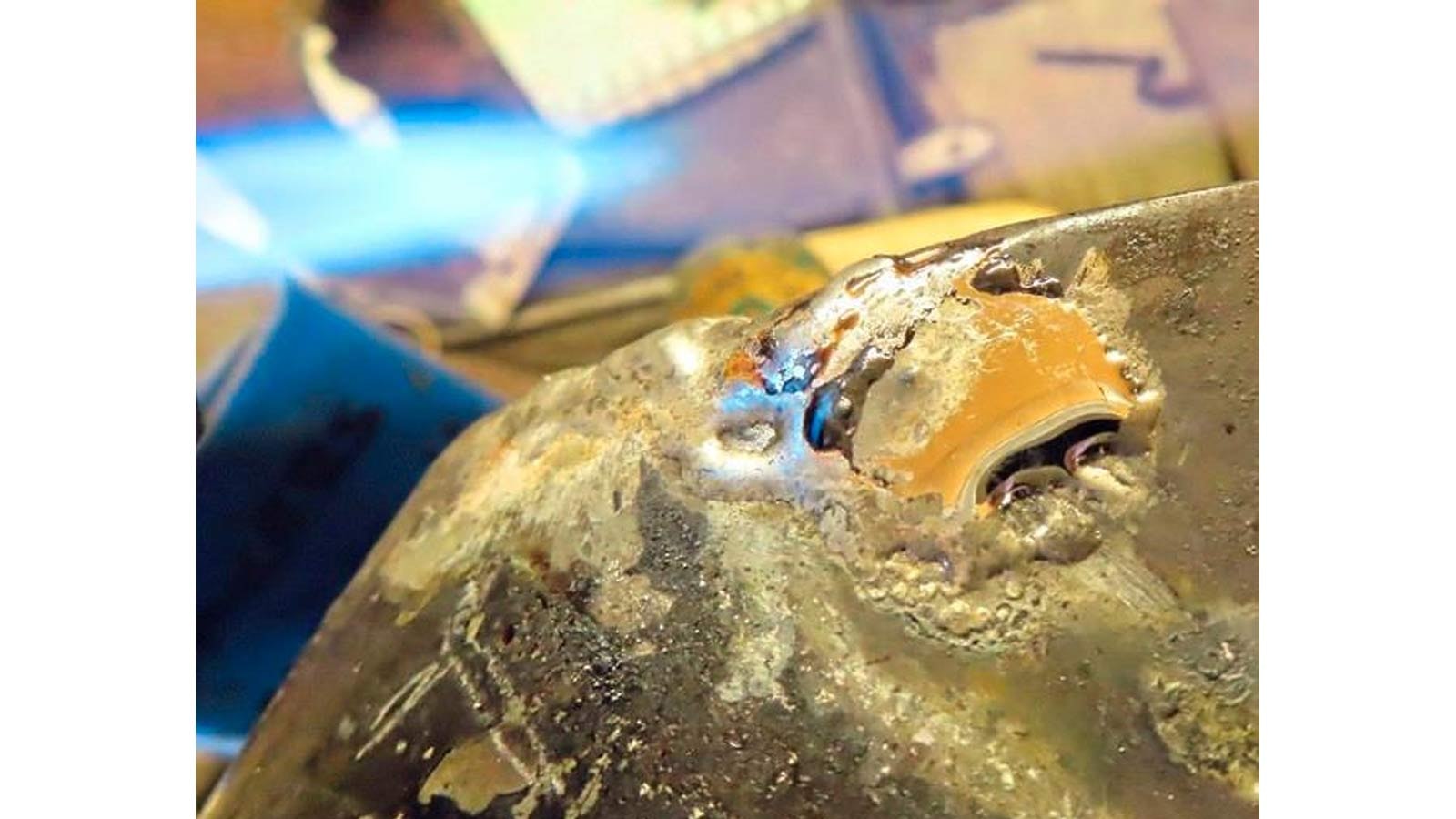 edge of solder