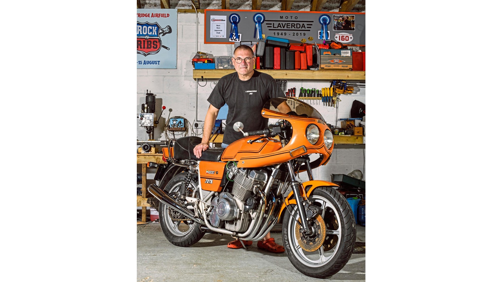 The Series 2 is sought after as the best of the 180° crank ‘real’ Jotas. But nobody’s prising this one from Keith’s hands