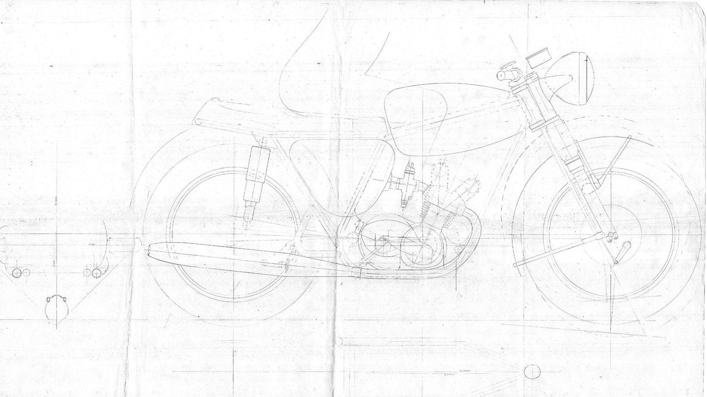 Light and modern, Bert’s 350 triple was designed to tackle the new Japanese bikes head-on