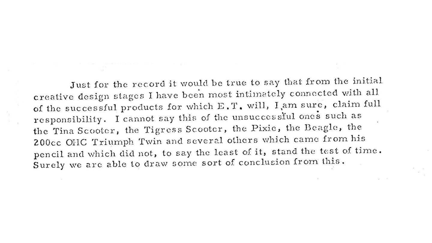 Excerpt from a letter from Bert to MD Lionel Jofeh, making feelings for Edward Turner rather obvious