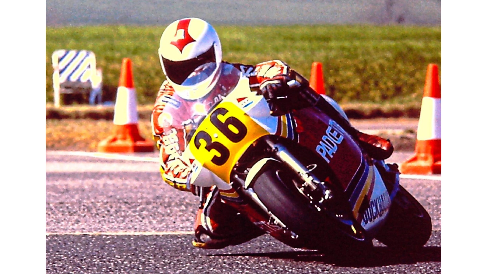 On the Suzuki RG500 in 1988. He loved the Padgett’s-prepared bike – it was the last two-stroke ever to win a British Superbike title