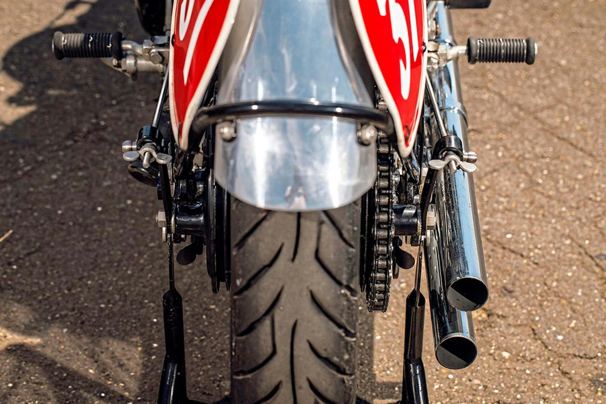 Walo’s bike is close to stock, and close to perfection