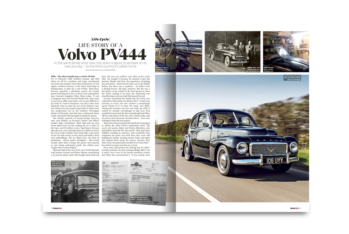 Life story of a one-family Volvo PV444