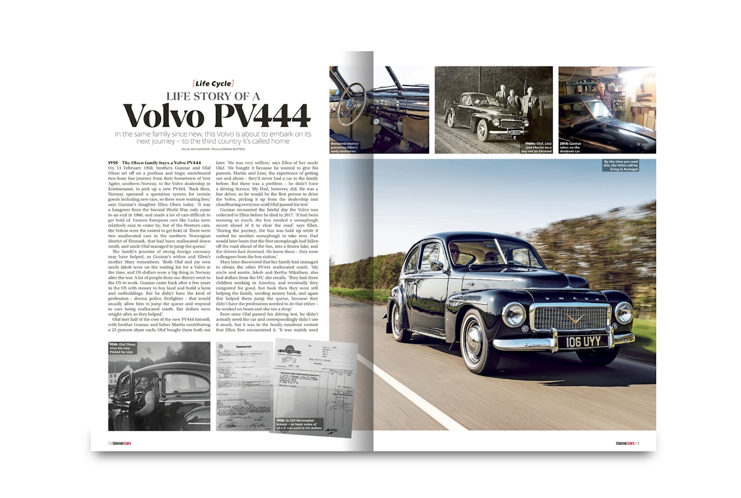 Life story of a one-family Volvo PV444