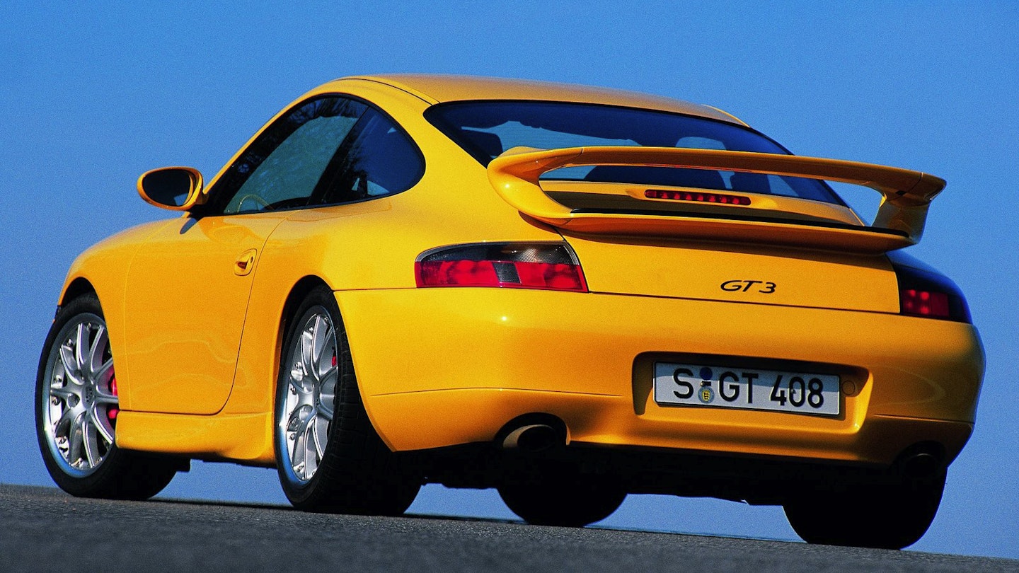 Porsche 996 GT3 rear threequarter view