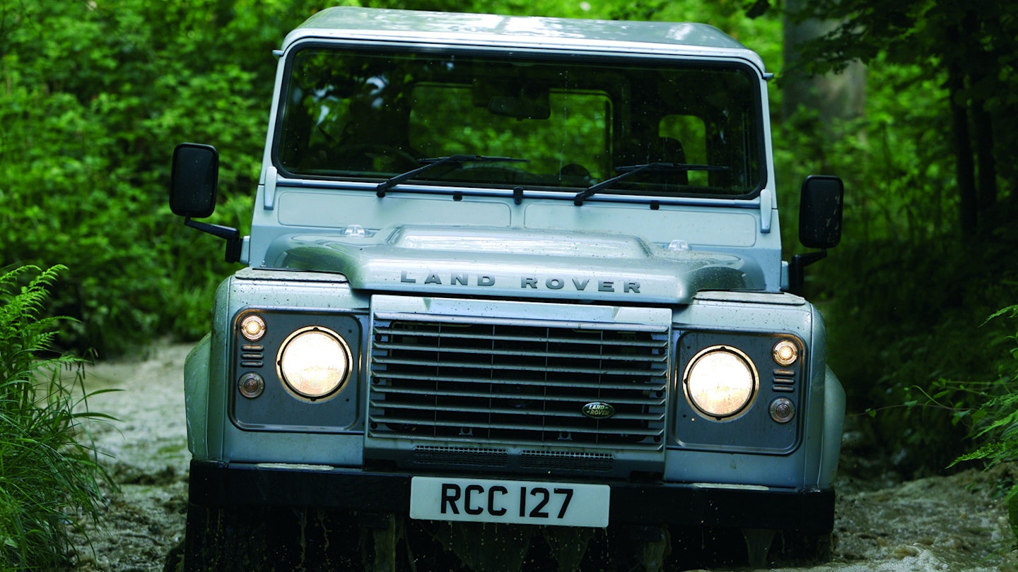 land rover defender front