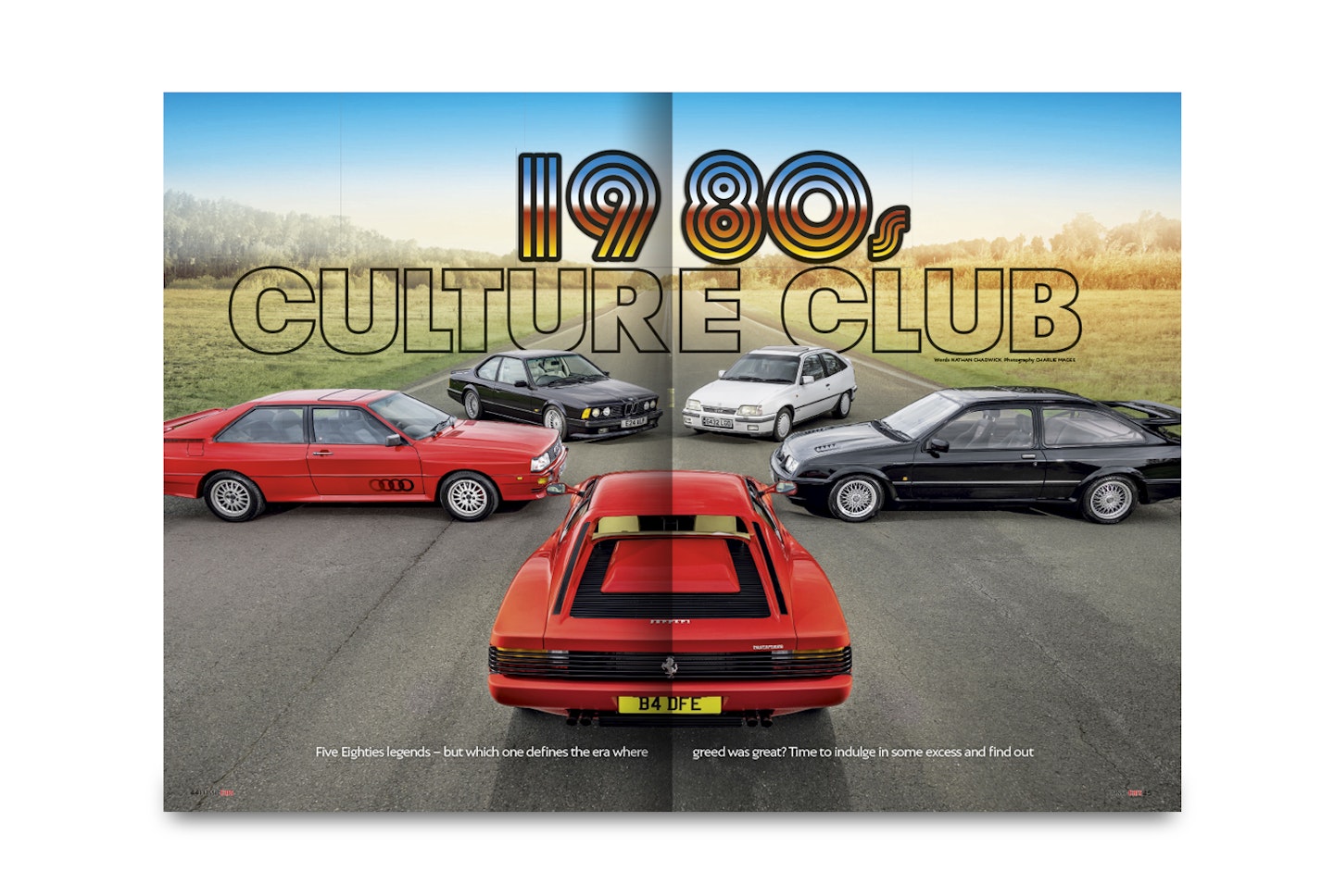 1980s Culture Club – We drive five cars that defined a decade’s automotive culture: Vauxhall Astra GTE 16v, BMW 635CSi, Audi Quattro, Ford Sierra RS Cosworth & Ferrari Testarossa