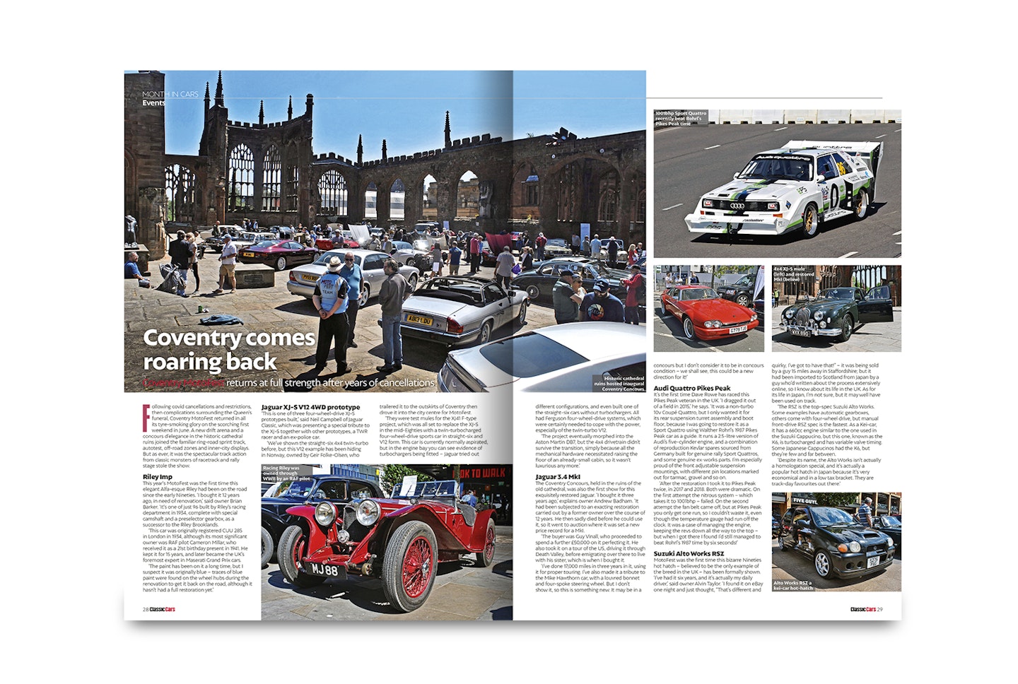 Classic Cars September 2023 issue coventry motofest