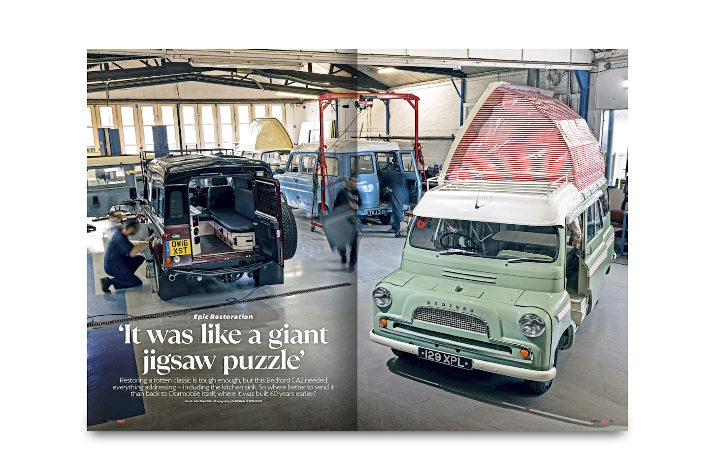 Classic Cars September 2023 issue bedford dormobile restoration