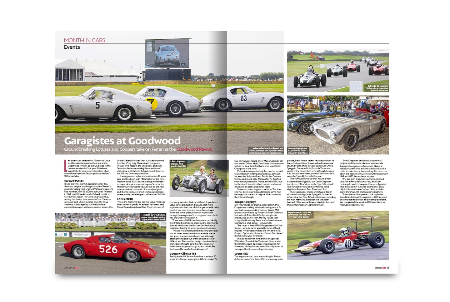 p24 Goodwood Revival Ferrari and Lotus celebrate 75th birthdays – as does Goodwood itself