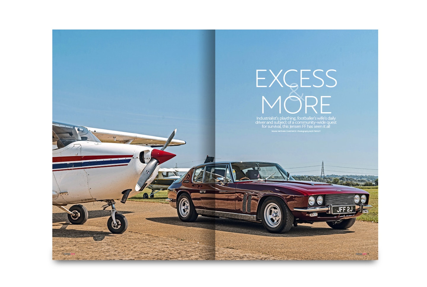 p72 Excess & More Driving, and recalling the life and times of, a football star’s Jensen FF