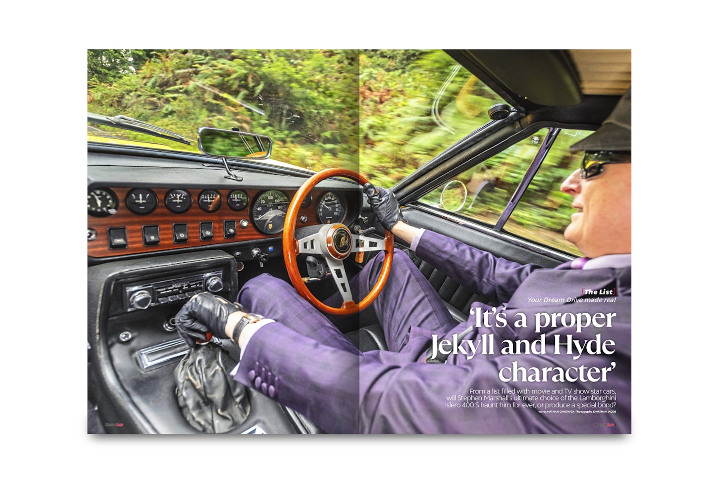 The List – Reader Stephen Marshall steps into a Roger Moore-style Lamborghini Islero