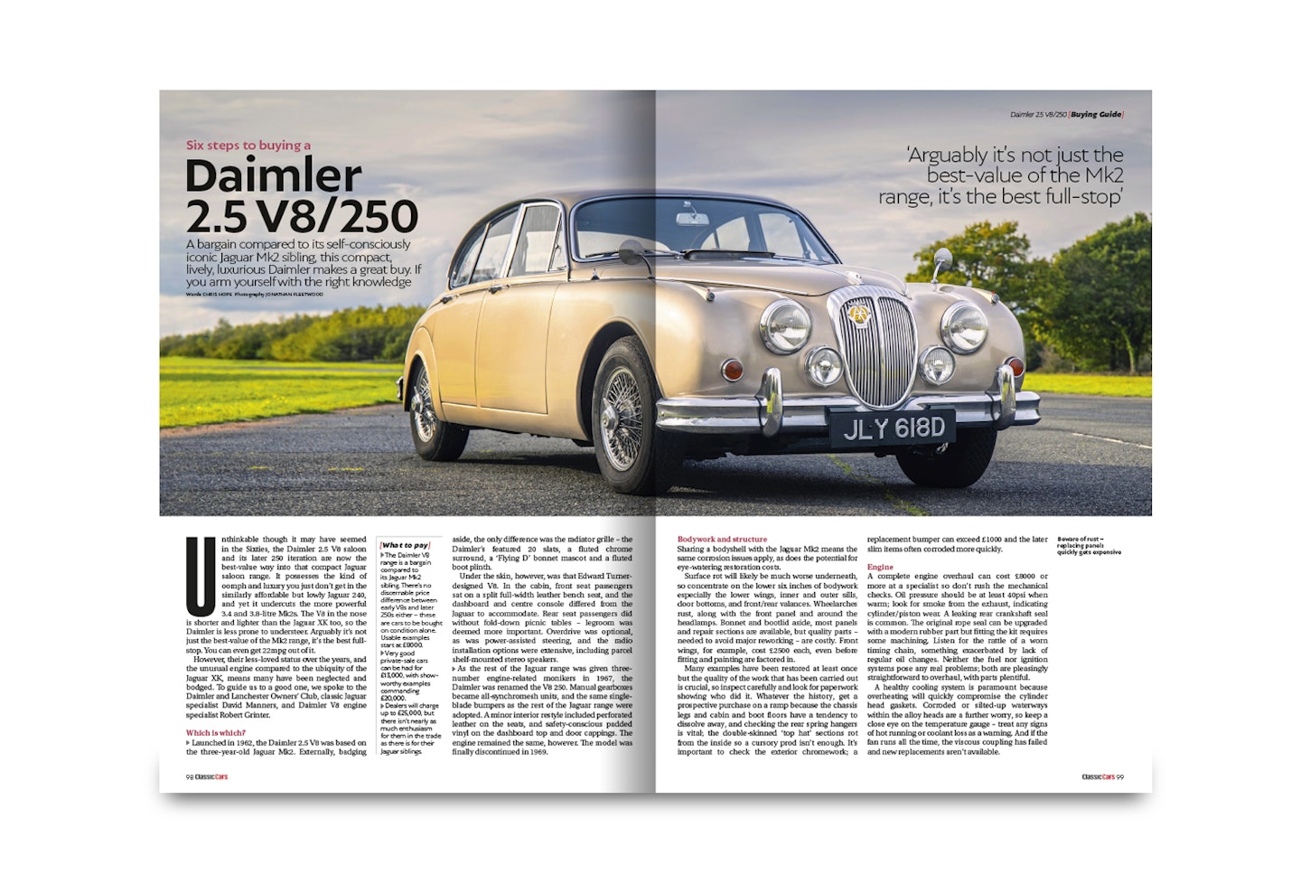 DAIMLER 2.5 V8 250 BUYING GUIDE