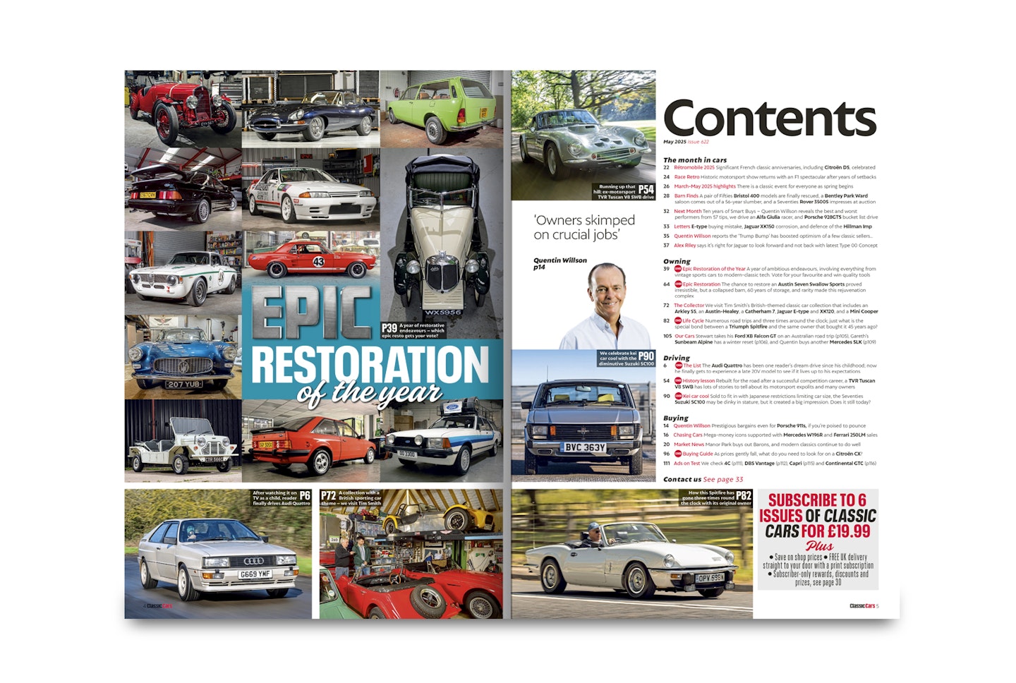 Classic Cars May 2025 contents