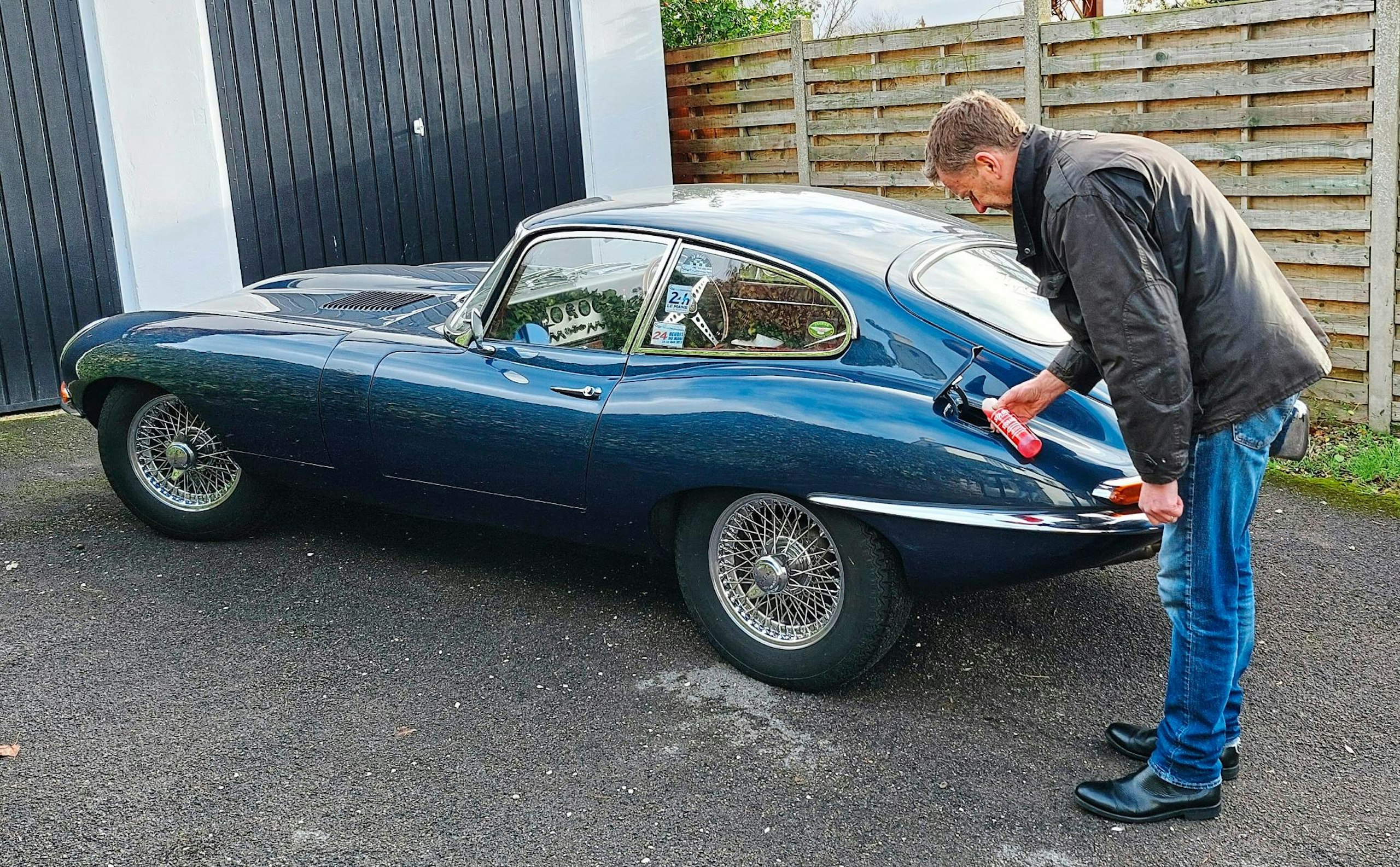 Phil with his car