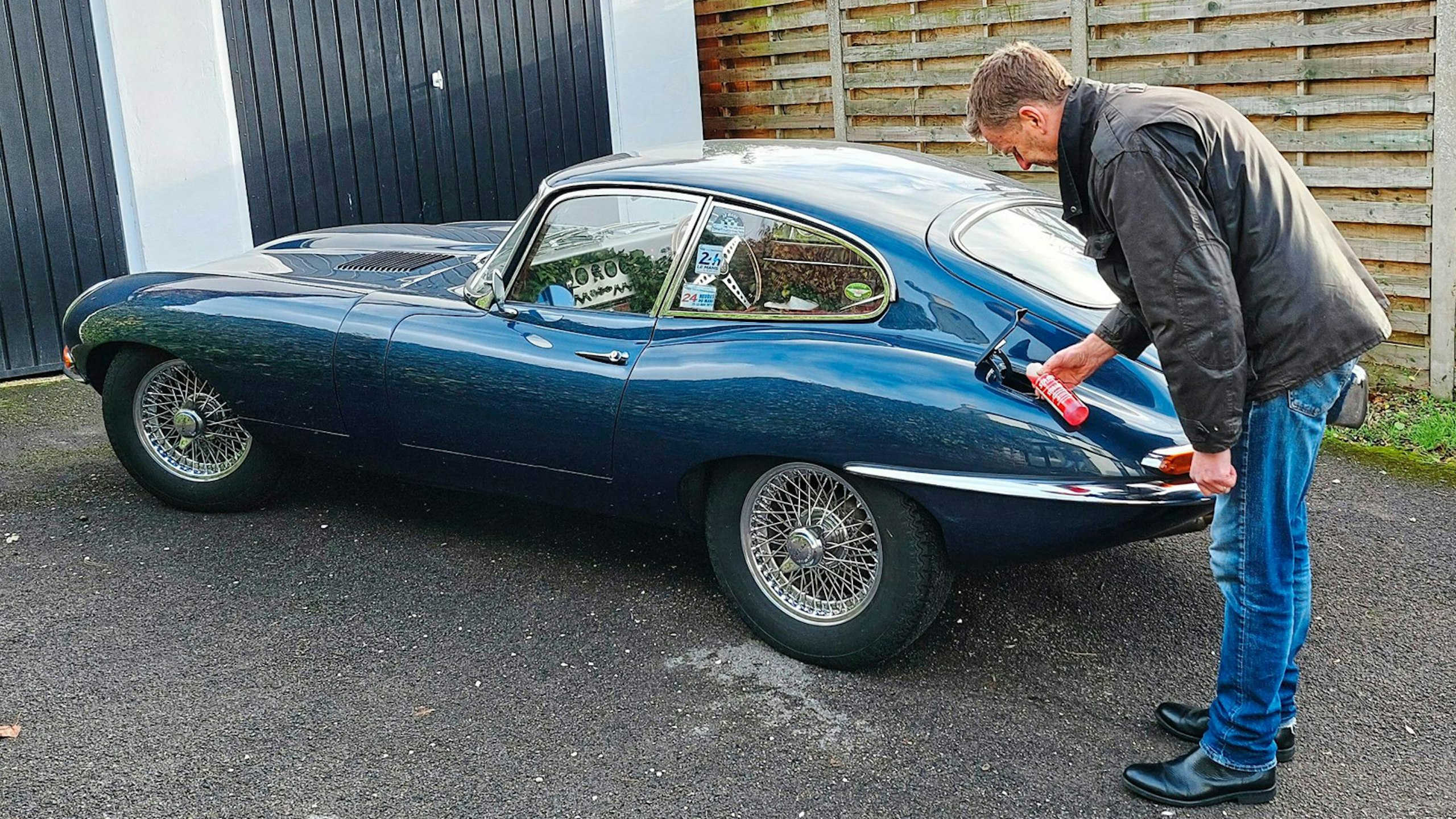 Phil with his car