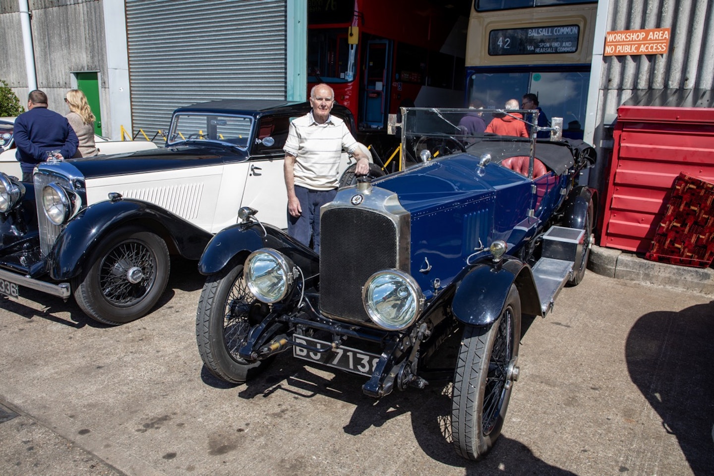Tony Stephens from Earlswood with his glorious 1922 Vauxhall 30/98.