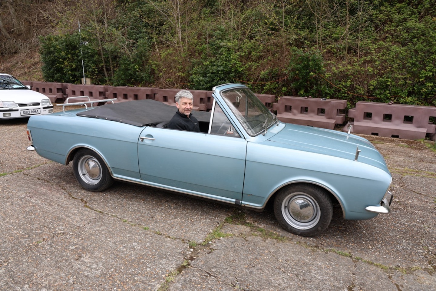 Nick Butcher of Weybridge had a Crayford Ford Cortina convertible before, but it was stolen, so he was pleased to find this 1969 1600 auto replacement.