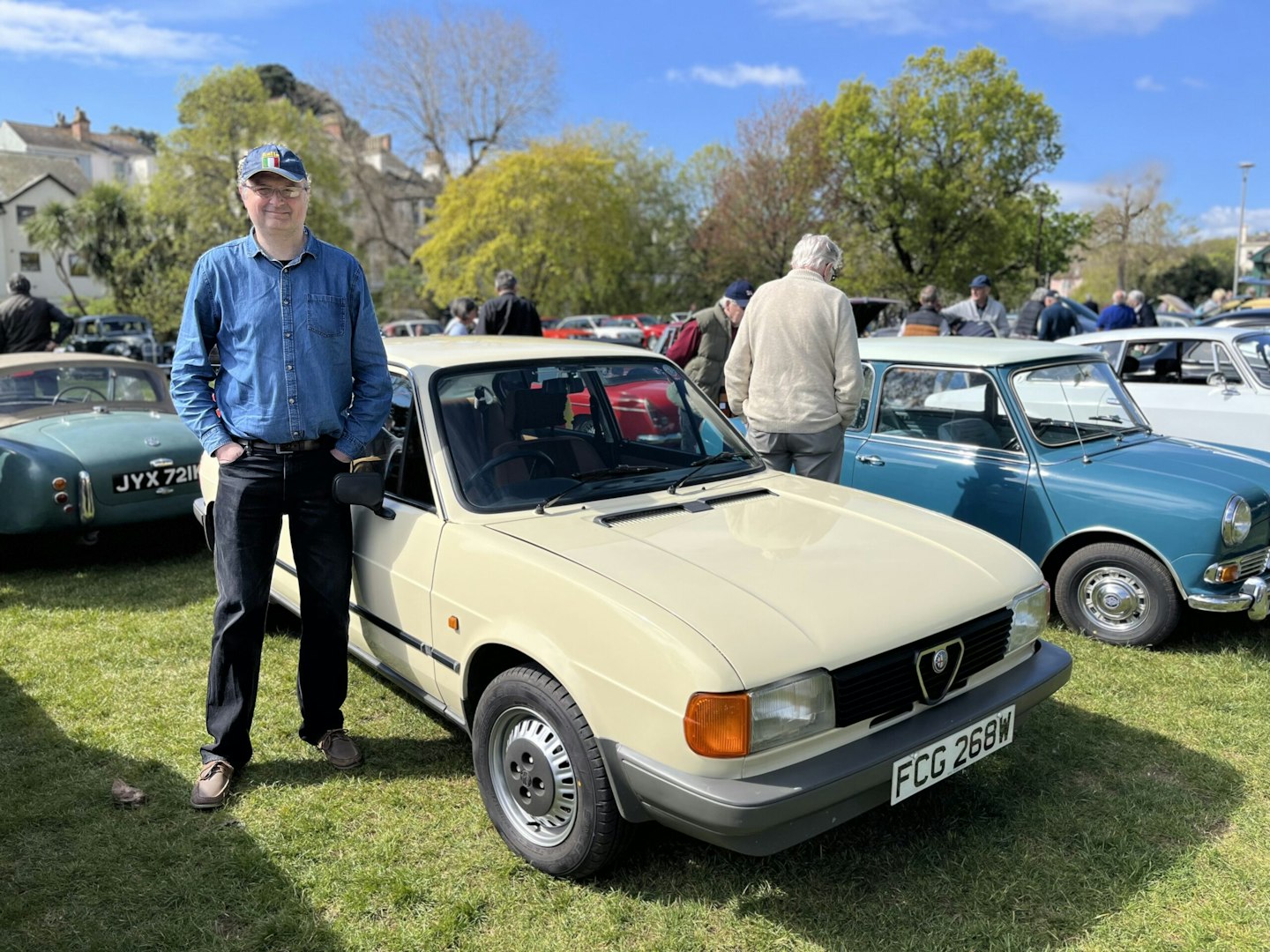 Bruce Luxton drove over from Totness in his fabulously original, low mile 1988 Alfa Romeo Alfa Sud 1.3.