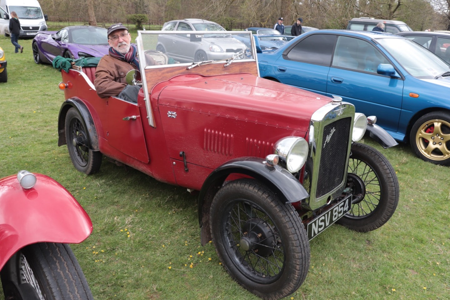 Eric Smith, from Dalston in Cumbria, in his 1936 Austin Seven Special.