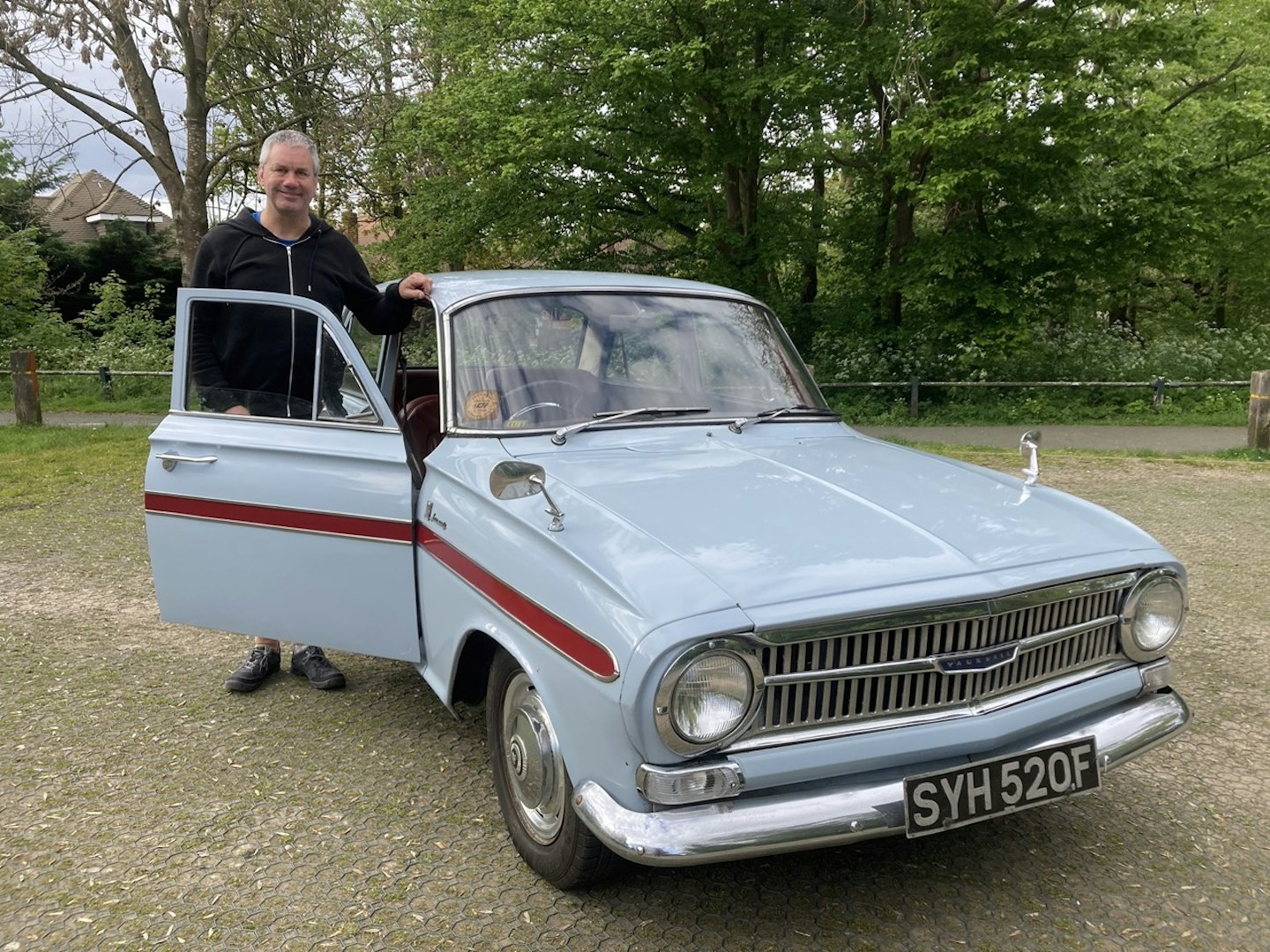 Alec McCutcheon’s Vauxhall FB VX4/90 at Swakeleys Park, Ickenham.