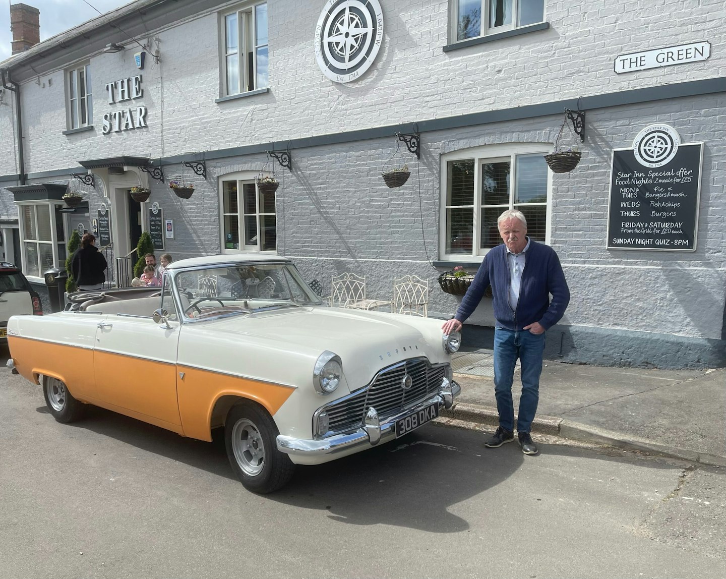 Ive Roberts, from Leicestershire, with his 1959 Ford Zephyr MkII Convertible.