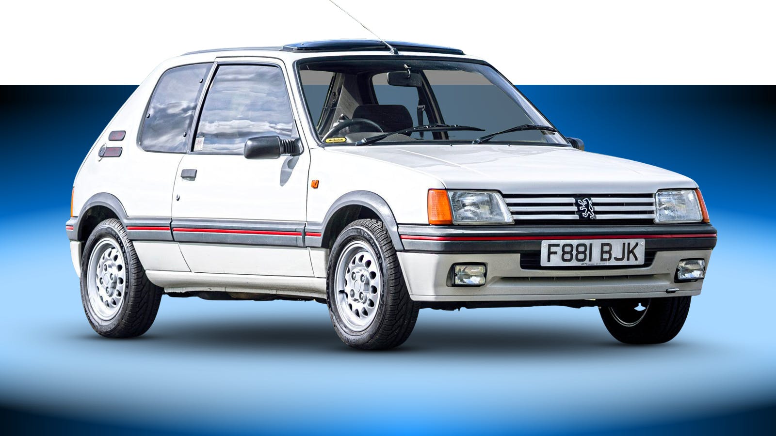 Rowan Atkinson’s Peugeot 205 GTI for sale channel_name