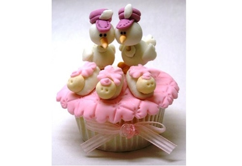 Stork Cupcake