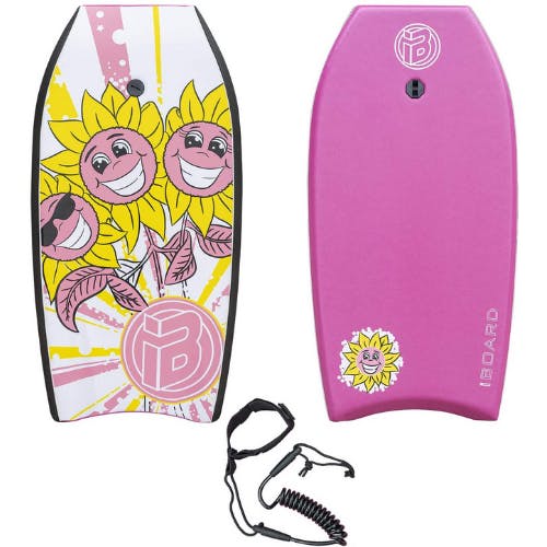 84cm Beach Board Bodyboard Kids & Adult Surf Board Includes Wrist/Ankle Strap 
