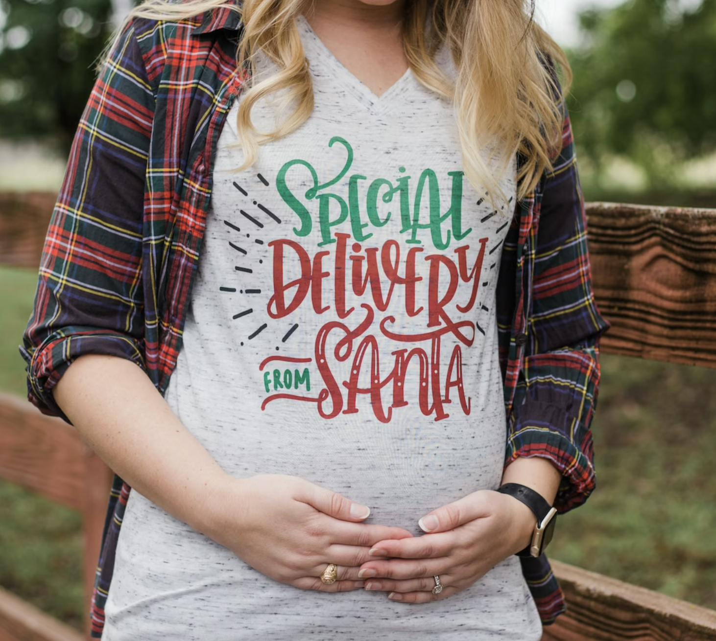 christmas maternity top