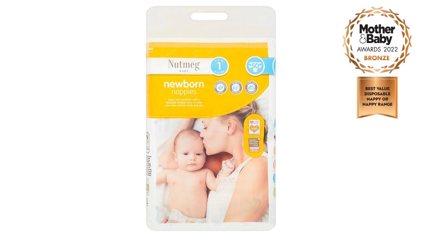 Morrisons Nutmeg Newborn Nappies 