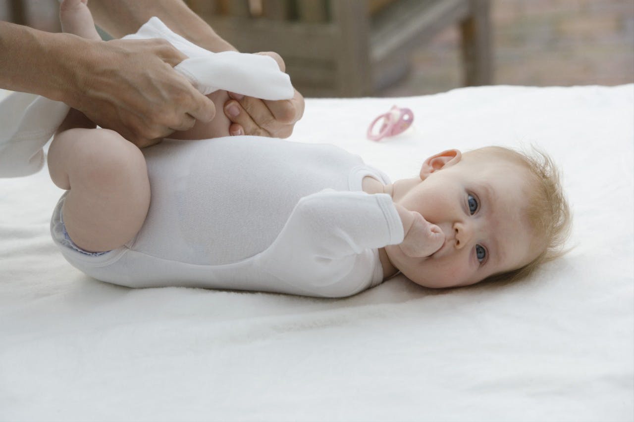 dressing a newborn