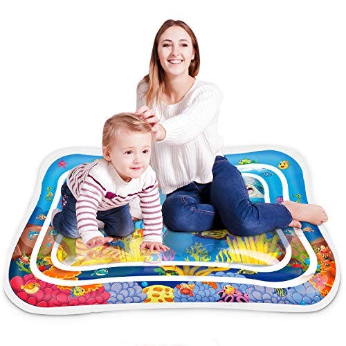Inflatable Water Play Mat Infants Baby Toddlers Kids Perfect Fun Tummy Time UK 