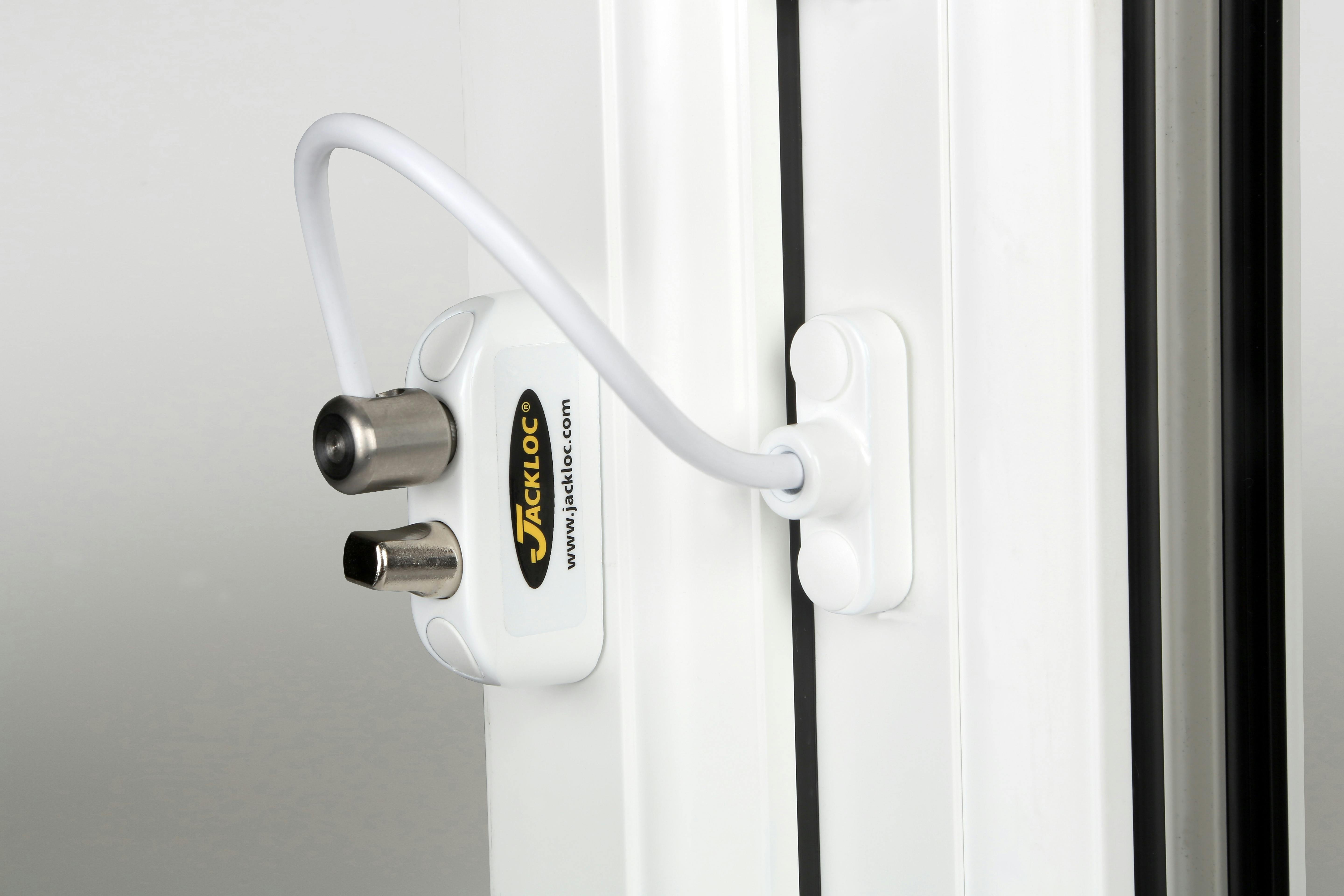 High Quality Lock 5 X Jackloc Window Restrictor Key Lock White 