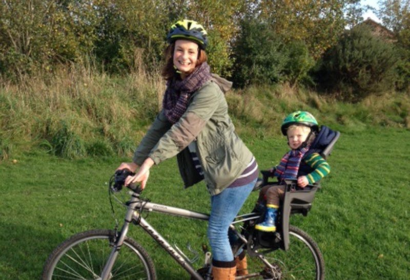 bike mom and baby