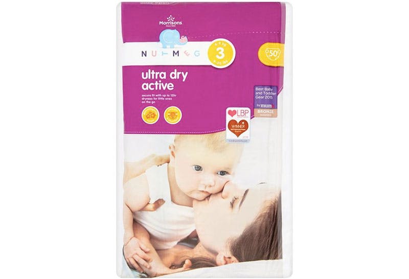 Morrisons Nutmeg Ultra Dry ACTIVE Nappy 