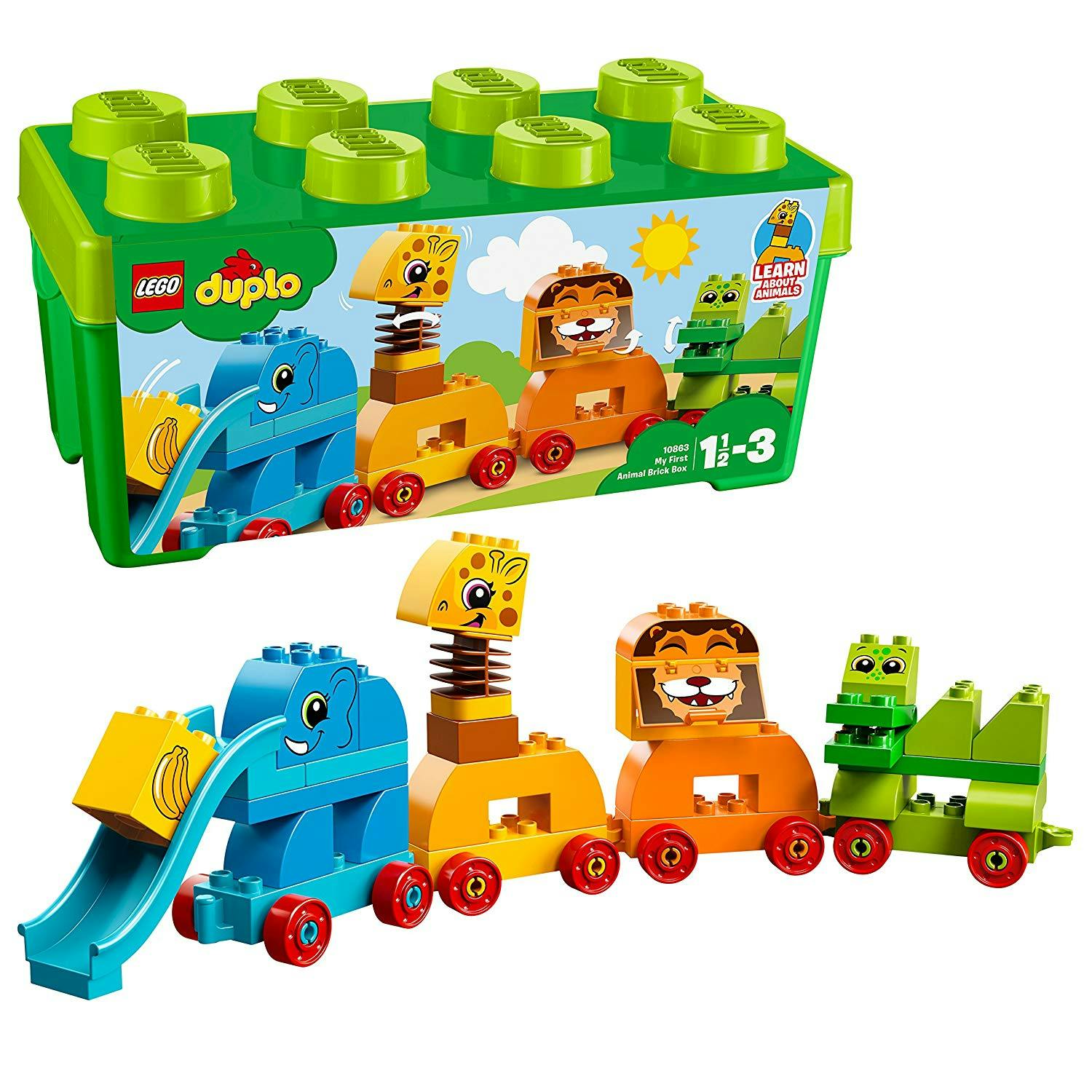 duplo my first animal brick box