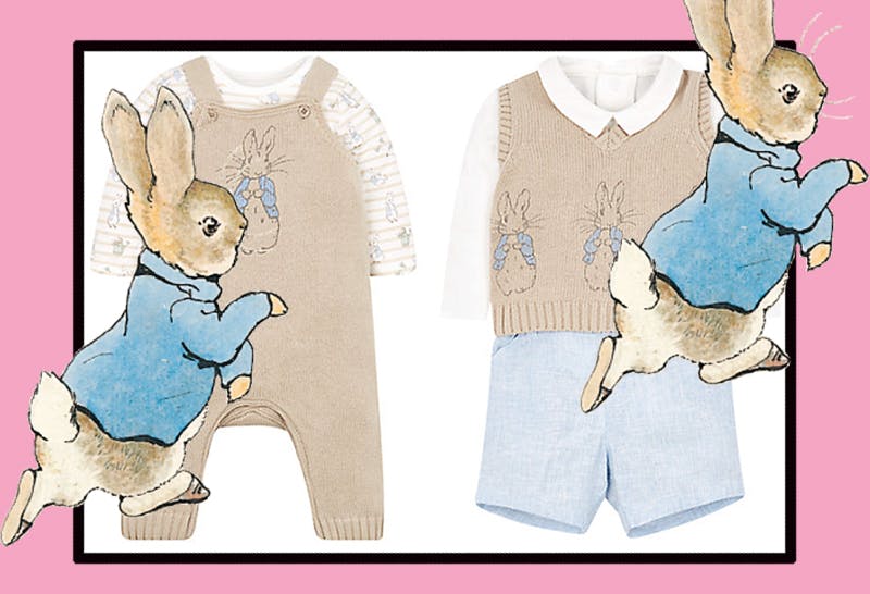 Mothercare Beatrix Potter Peter Rabbit Crème Unisexe Bébé Sleepsuit Set 