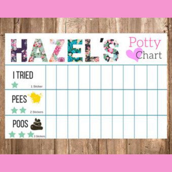 Toddlers Kids Child Potty Training Rainbow Reward Chart Sticker Star Chart 